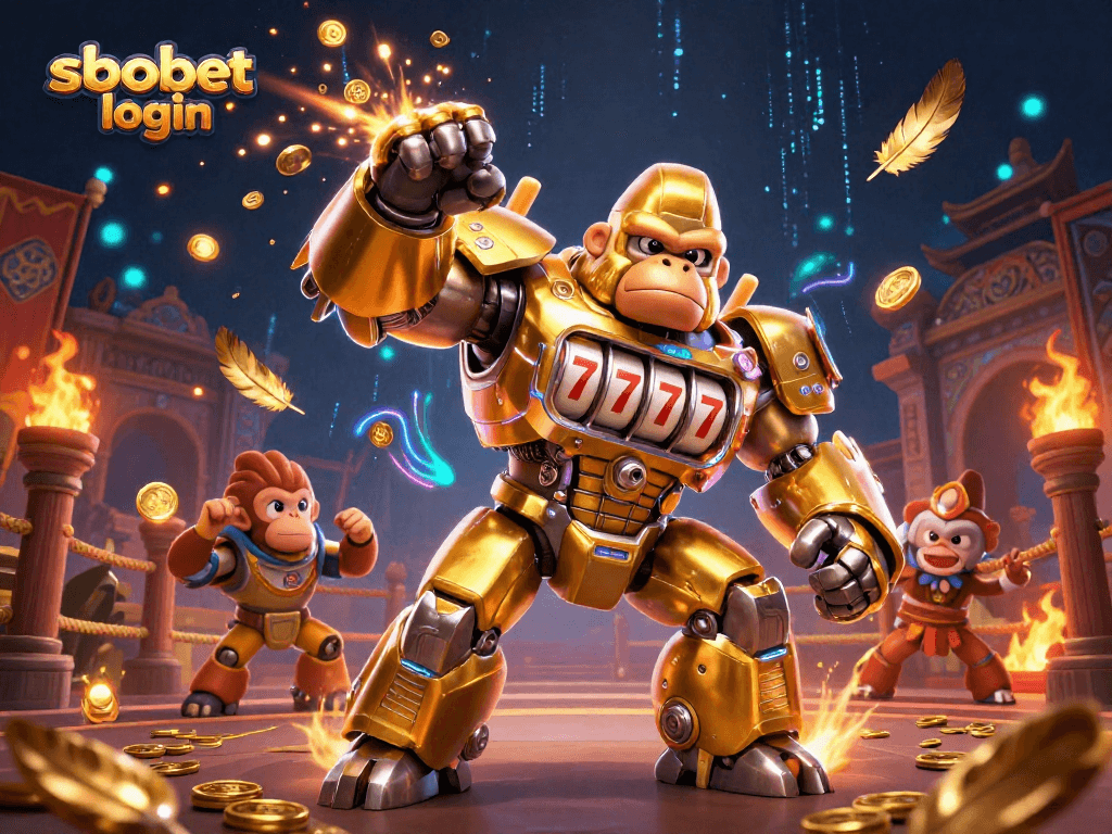 Engage with exciting sbobet login action framed by vibrant, detailed 3D gambling elements.
