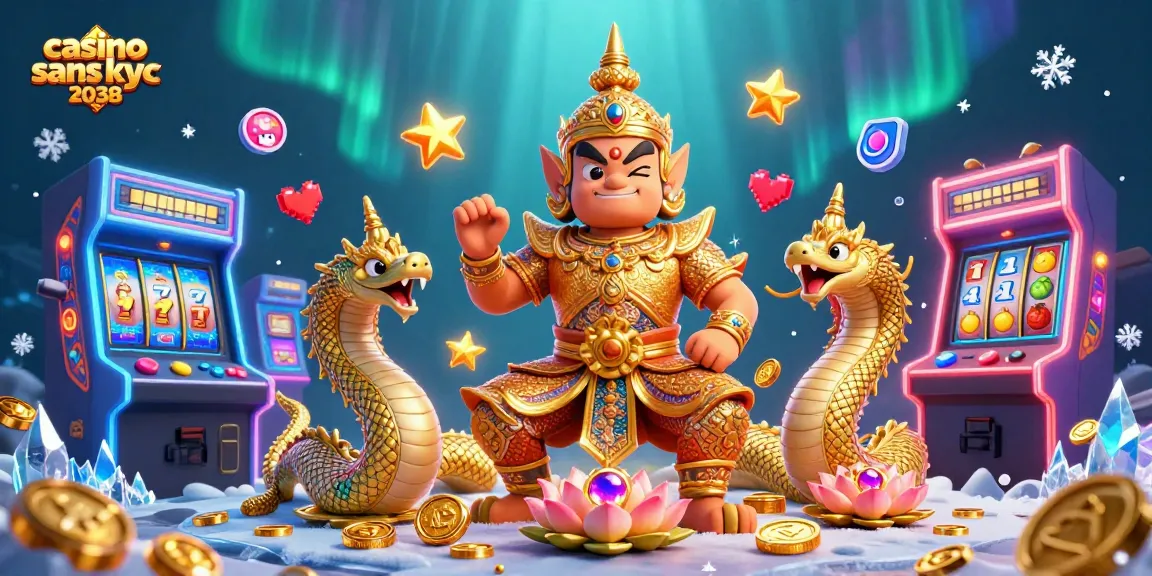 Jouez au casino sans kyc 2038 avec des symboles de jackpot, des gardiens et des serpents Naga.