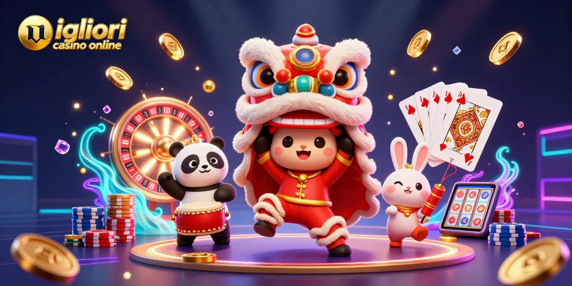 Vivi l'emozione dei migliori casino online con una scena vivace di personaggi che celebrano le vittorie.