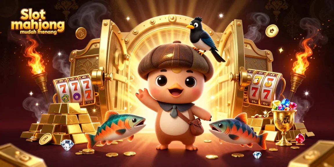 Play and win with Slot mahjong mudah menang in this captivating casino illustration filled with rich details and dynamic action.