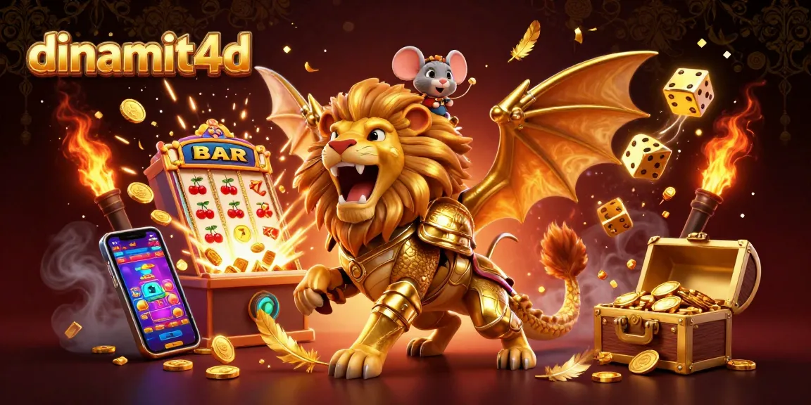Experience epic wins with dinamit4d's golden chimera and slot machine jackpot explosion.