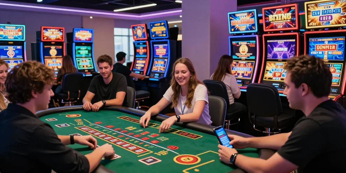 Joueurs passionnants profitant des jeux dans un casino en ligne France avec des visuels vibrants et une expérience immersive.