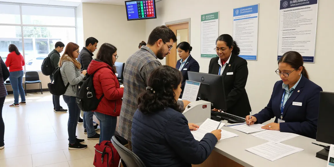 Get your goverment document from rtps 4 at a busy public service center with staff assisting clients