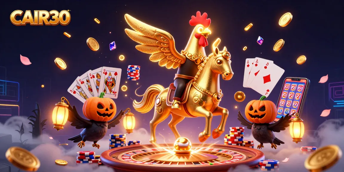 Gambarlah CAIR30 sambil menang dengan slot dan kartu dalam suasana kasino malam yang menakjubkan.