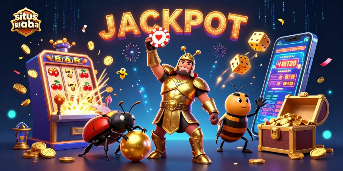 Elevate your gaming experience with situs judi bola, showcasing a vibrant 3D casino scene with winning symbols.