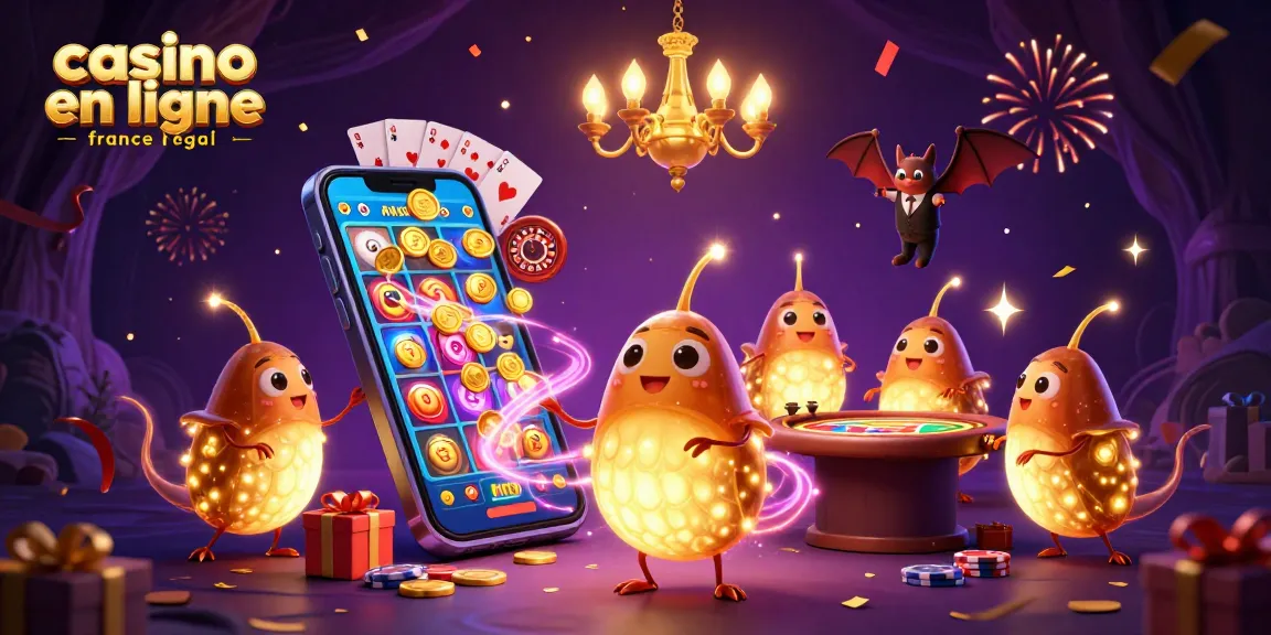 Illuminez votre expérience de jeu sur un casino en ligne légal en France avec une scène de jeu magique.