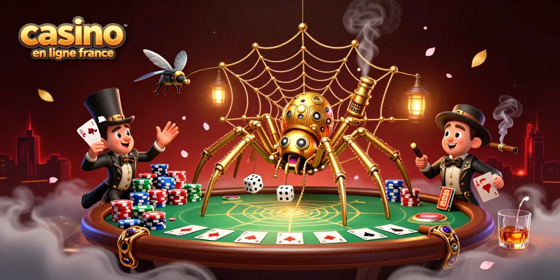 Manipulez des jetons au casino en ligne France avec une illustration dynamique de jeux de poker.