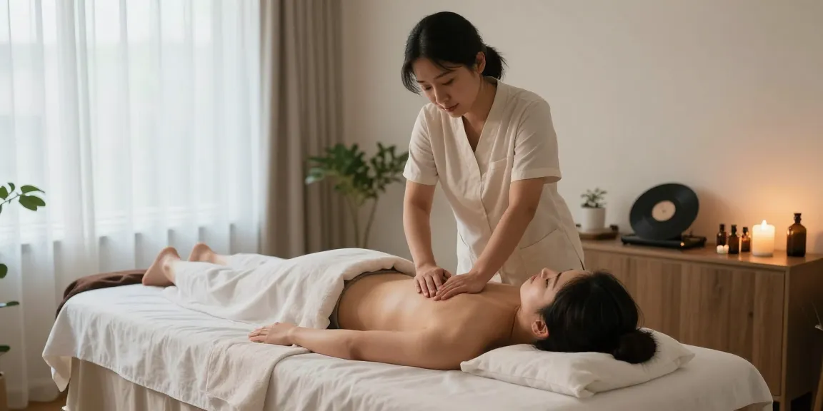 시흥출장안마을 제공하는 마사지 치료 공간에서 편안한 분위기와 치유의 순간을 담은 이미지