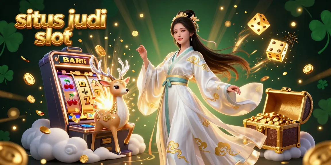 Experience thrilling wins with situs judi slot, showcasing vibrant characters and explosive jackpot excitement.