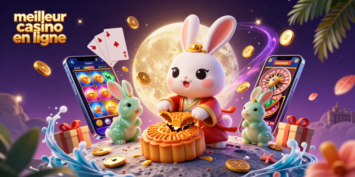 Découvrez le meilleur casino en ligne avec cette illustration dynamique, pleine de jeux et de détails captivants.