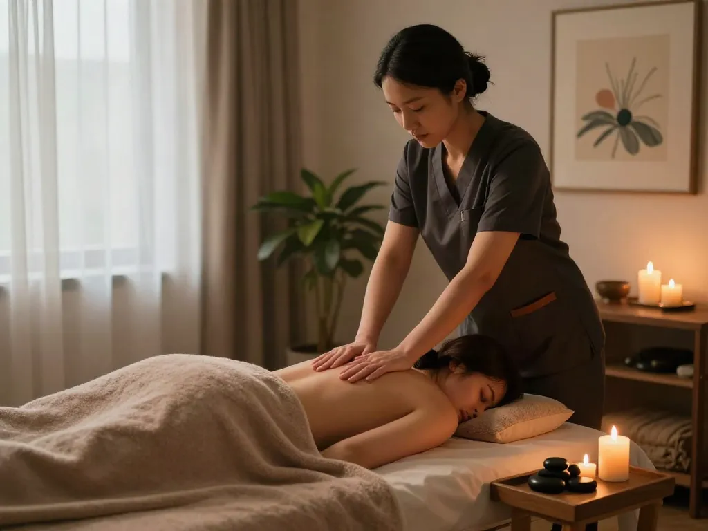 Experience relaxing 수원출장안마 in a serene home setting with a professional therapist.