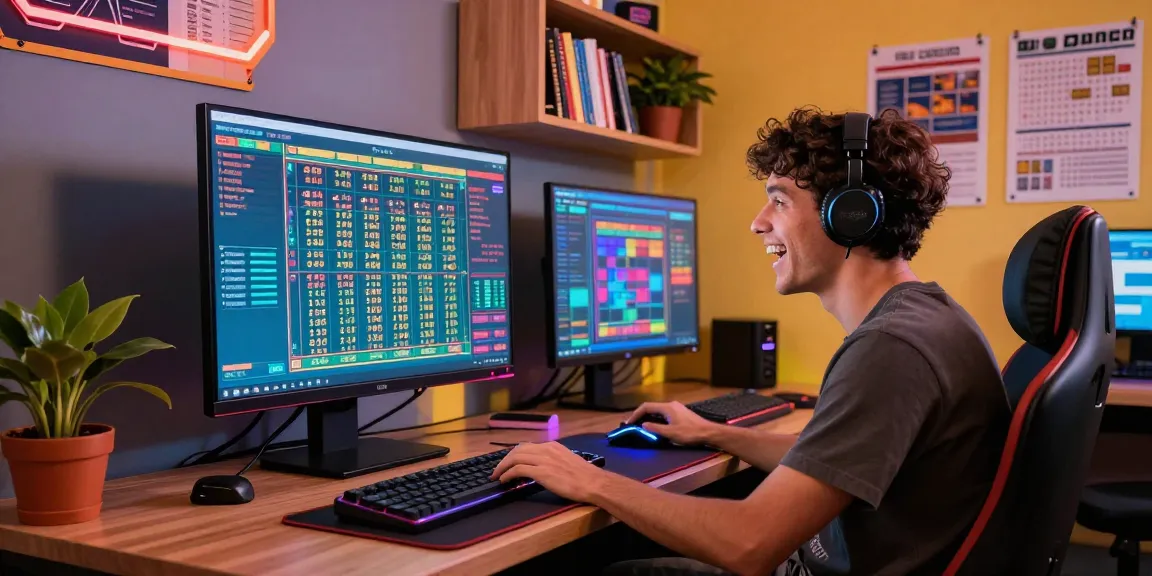 Pengguna DIANA4D memilih pasaran togel online 4D dengan antusias di ruang gaming yang futuristik.