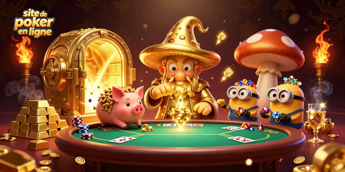 Jouez sur un site de poker en ligne et découvrez un univers de trésors et de magie.