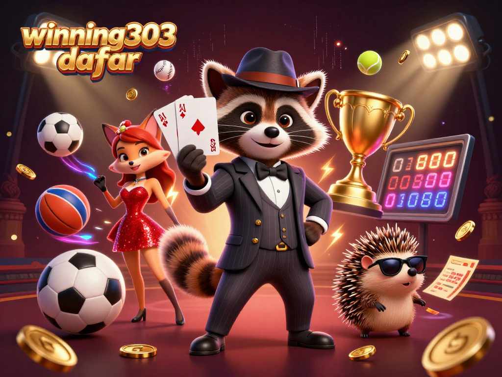 Experience winning303 daftar action with suave characters and vibrant casino elements