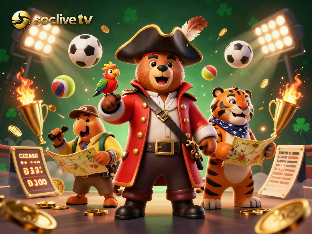 Socolive TV showcases live sports betting action featuring dynamic soccer and other sports elements, enhancing viewing experience.