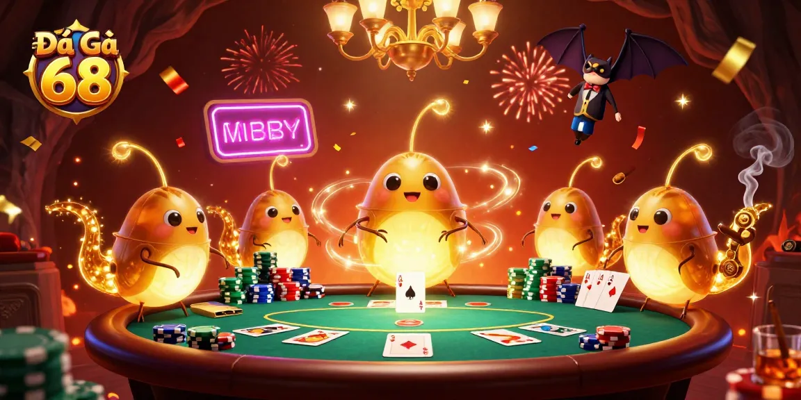 Bet on Đá Gà 68 with live betting features in a vibrant cave casino scene