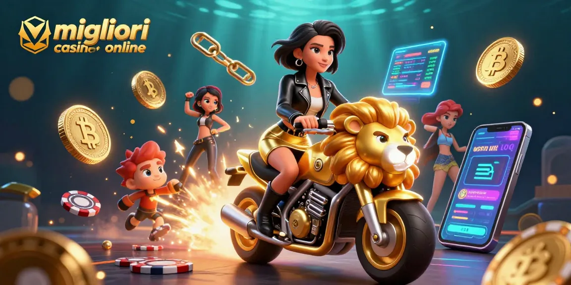 Vivi un'esperienza di gioco emozionante nei migliori casino online con una scena 3D avvincente piena di azione vibrante e elementi crypto.