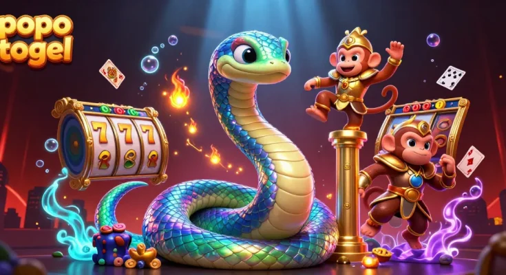 Experience the excitement of popo togel with dynamic game features and vibrant characters in this captivating scene.