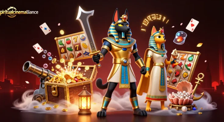 Engage with exciting gaming at spiritualcinemaalliance featuring Anubis and dynamic casino elements.